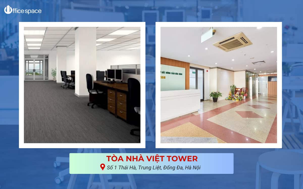 Không gian văn phòng tại Việt Tower