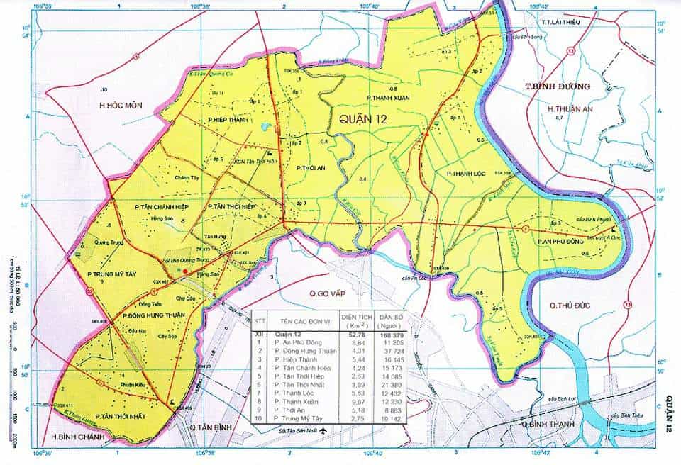 Bản đồ quy hoạch Quận 12