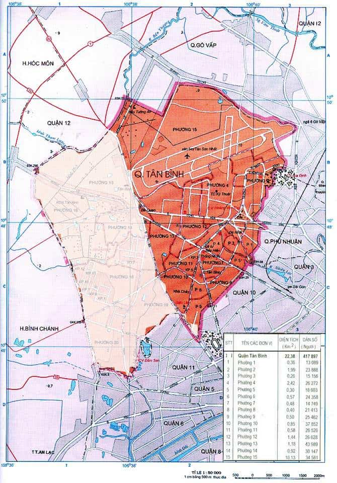 Bản đồ quy hoạch Quận Tân Bình