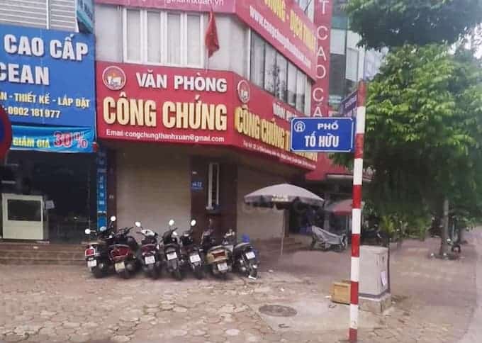 Địa chỉ văn phòng công chứng Thanh Xuân Hà Nội