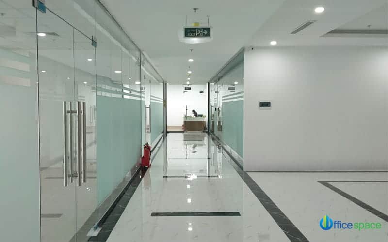 Hành lang tòa văn phòng cho thuê Sevin Plaza Trương Định
