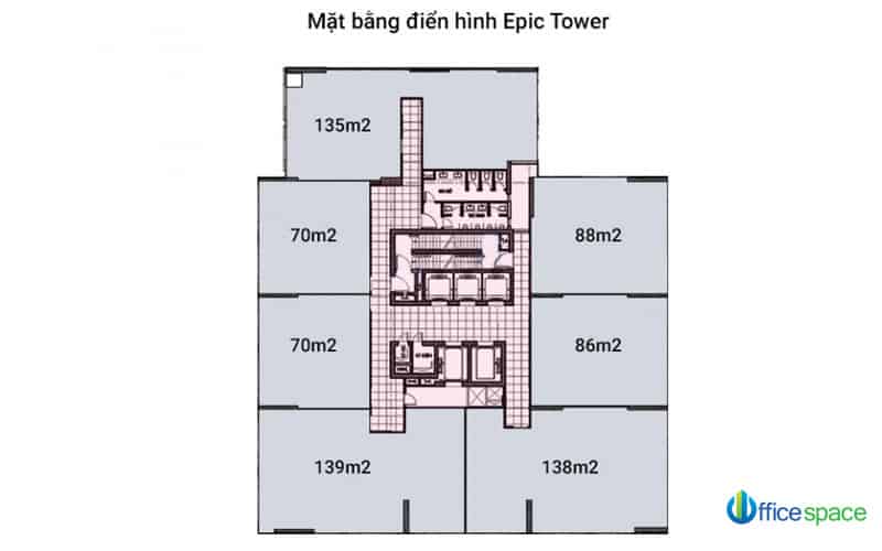 Mặt bằng điển hình của Epic Tower