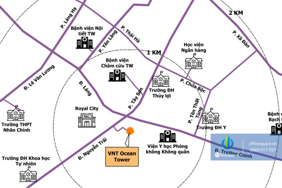 VNT Tower 1 Officespace cho thuê văn phòng tòa nhà VNT Tower 19 Nguyễn Trãi