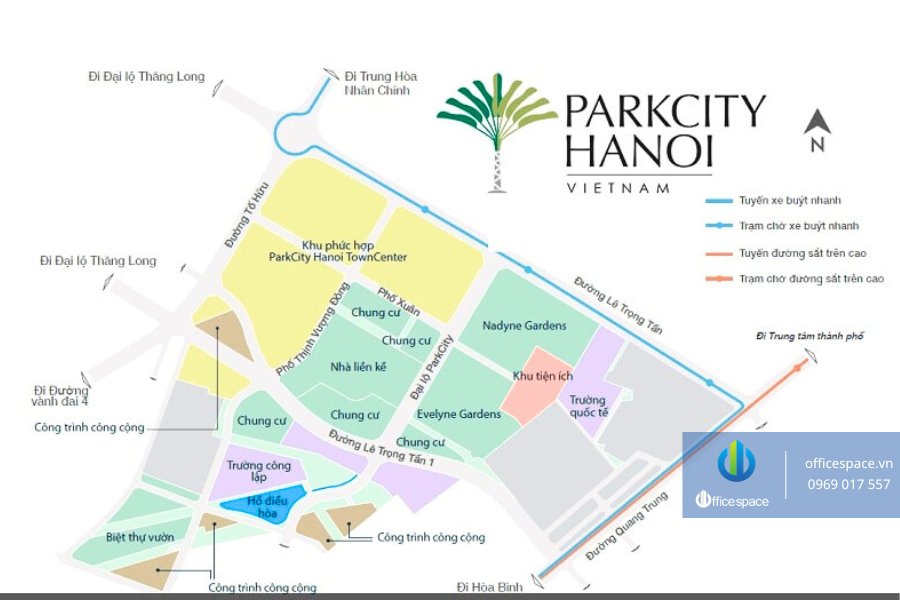 Park City Lê Trọng Tấn Hà Đông Officespace