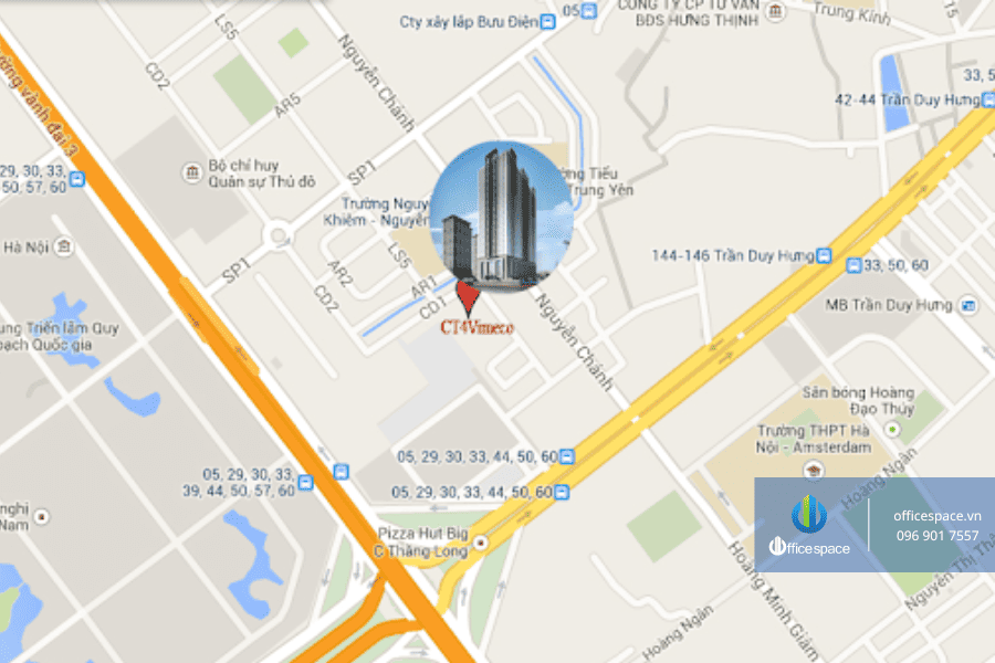 vị trí Tòa nhà Vimeco Tower officespace