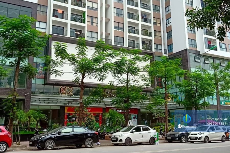 Khuôn viên quanh Tòa nhà Five Star Garden Kim Giang Officespace