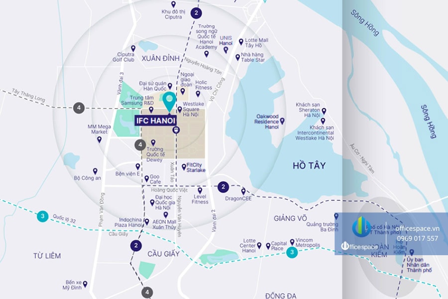 IFC Hanoi 2 Officespace cho thuê văn phòng tòa nhà IFC Hanoi Khu đô thị Tây Hồ Tây